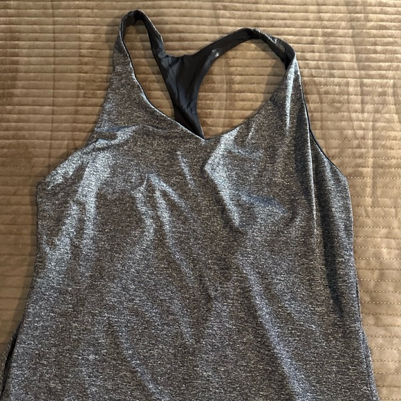 Victoria’s Secret VSX Heather Gray Black Racerback Tank - Picture 3 of 8